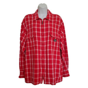Guess Plaid Shacket Flannel Red & White (XXL)